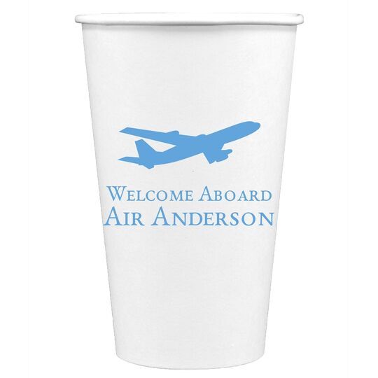 Jumbo Airliner Paper Coffee Cups
